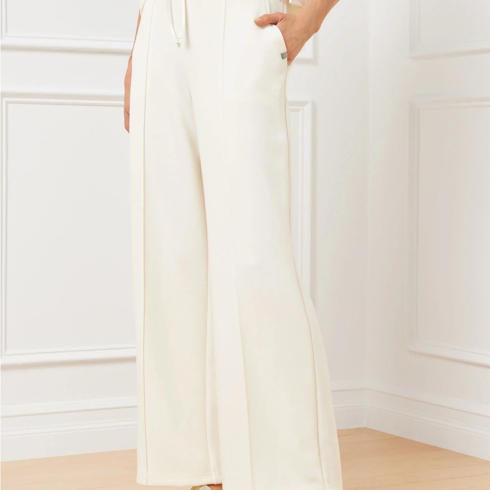 TALBOTS AIRKNIT STRETCH WIDE LEG PANTS